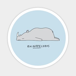 Moody Animals - Rhinoceros Magnet